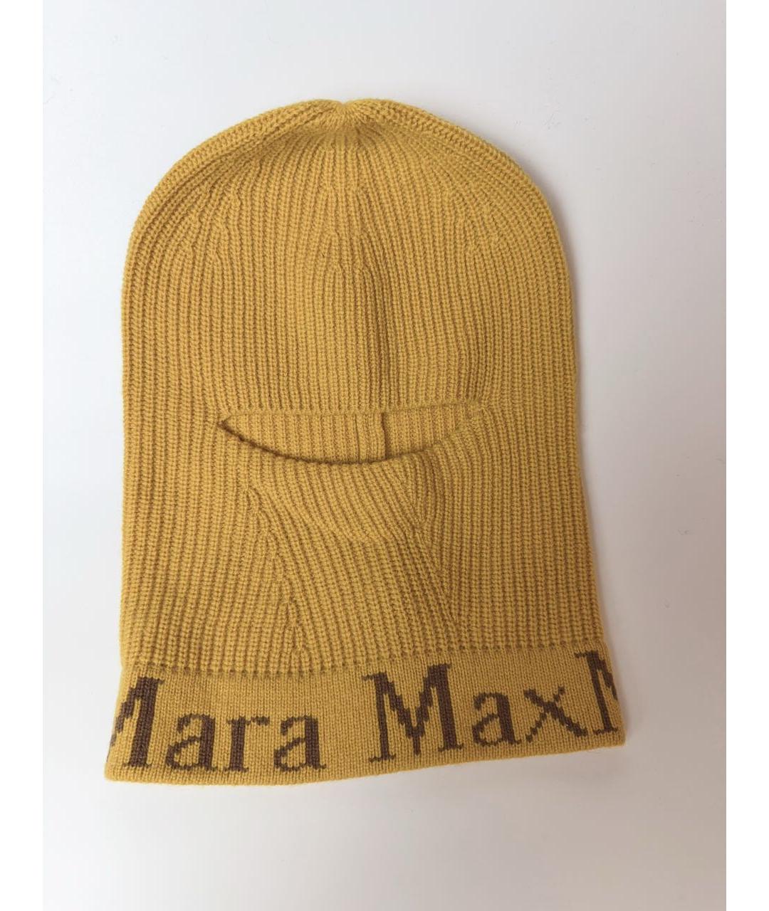 MAX MARA Горчичная шерстяная шапка, фото 6