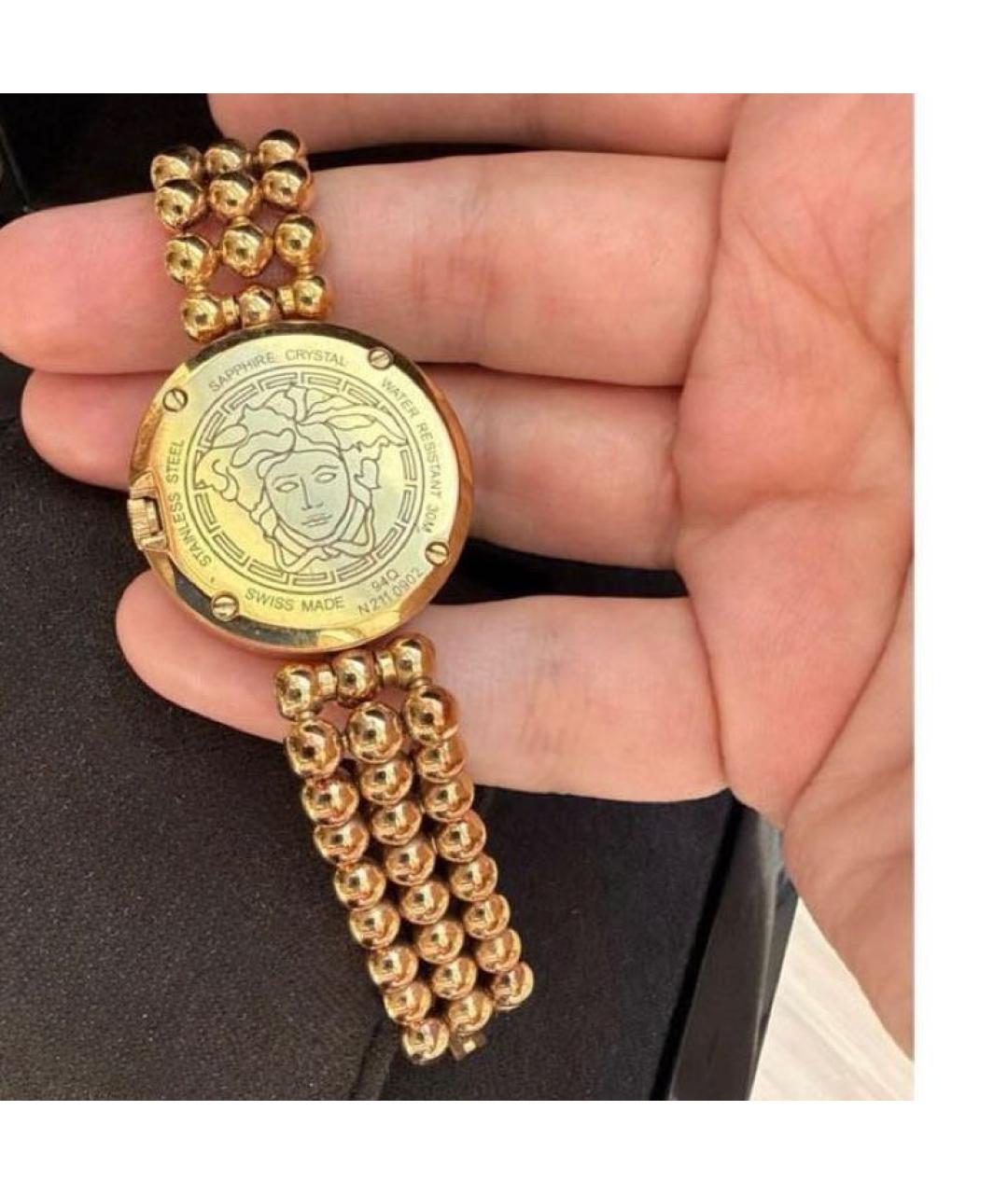 VERSACE Золотые часы, фото 2
