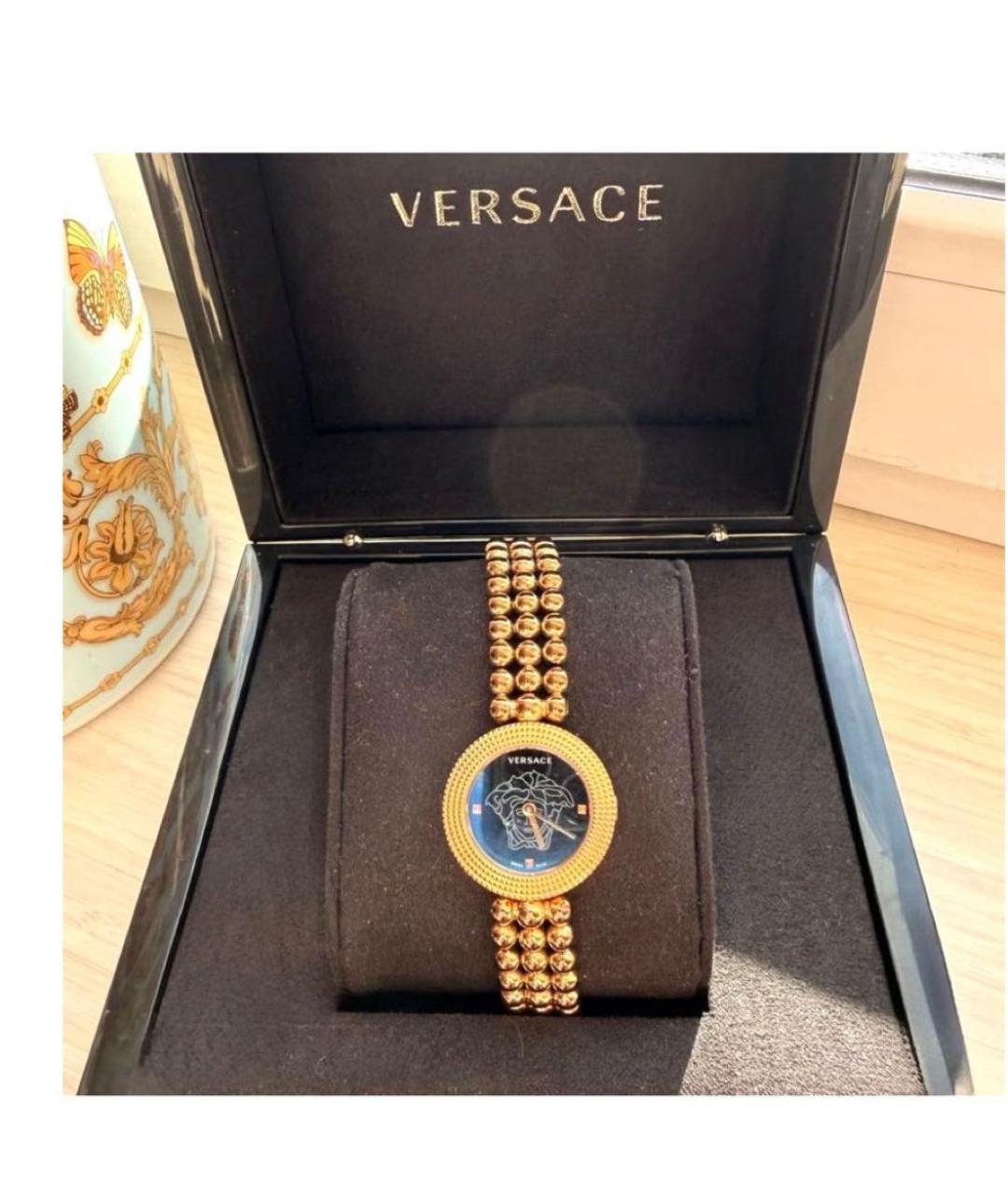 VERSACE Золотые часы, фото 4