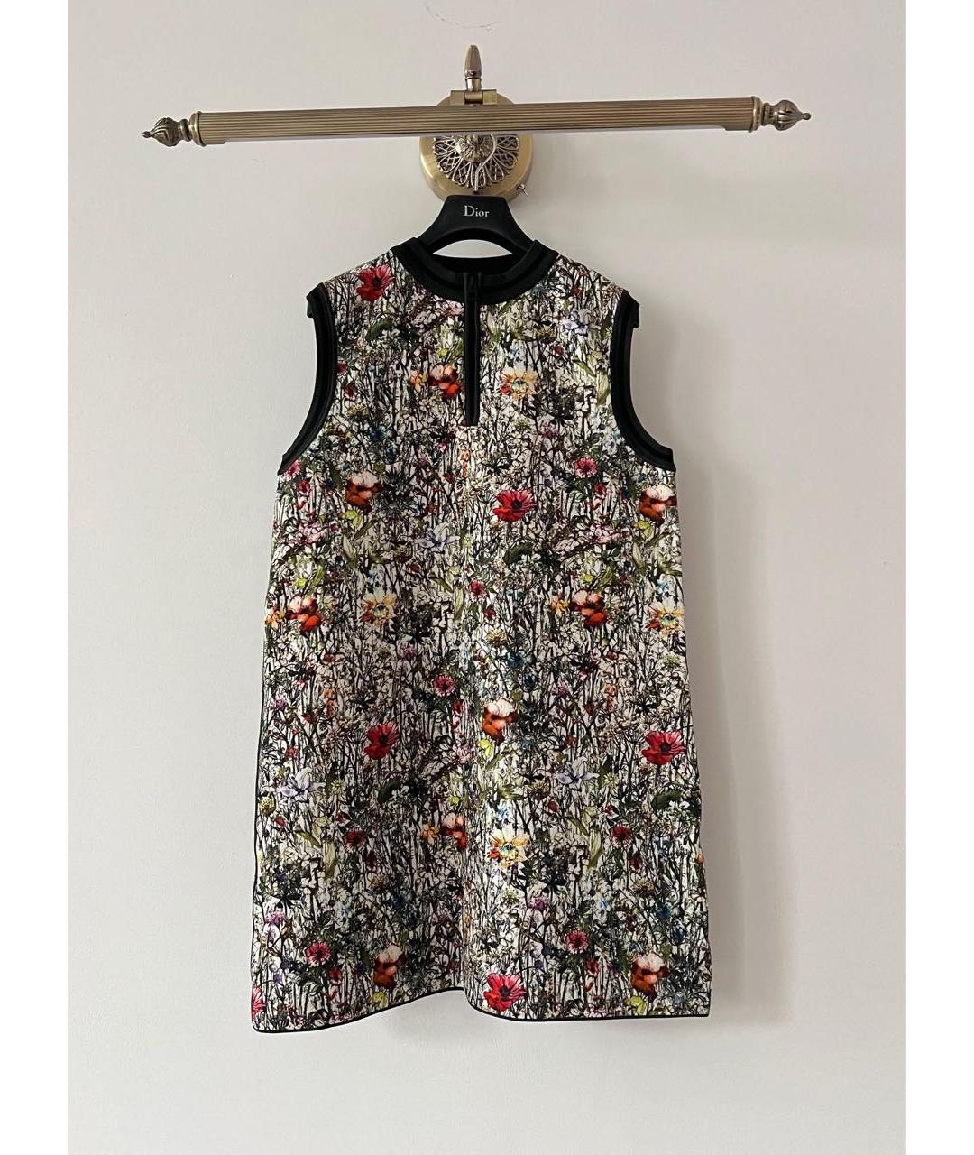 CHRISTIAN DIOR Мульти повседневное платье, фото 9
