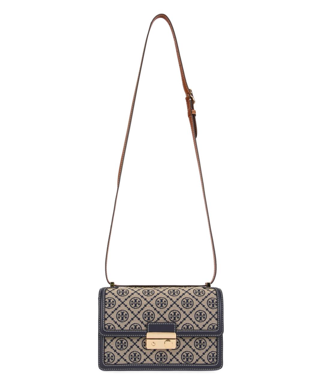 TORY BURCH Голубая хлопковая сумка через плечо, фото 2