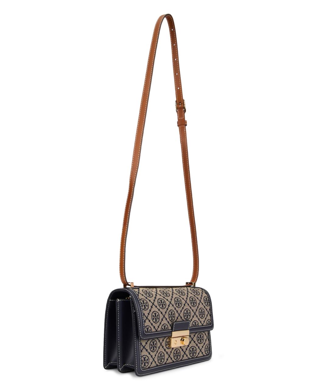 TORY BURCH Голубая хлопковая сумка через плечо, фото 3