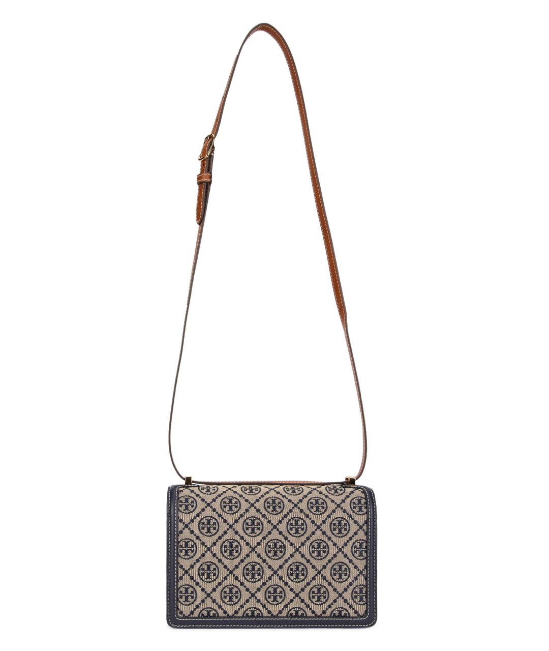 TORY BURCH Голубая хлопковая сумка через плечо, фото 4