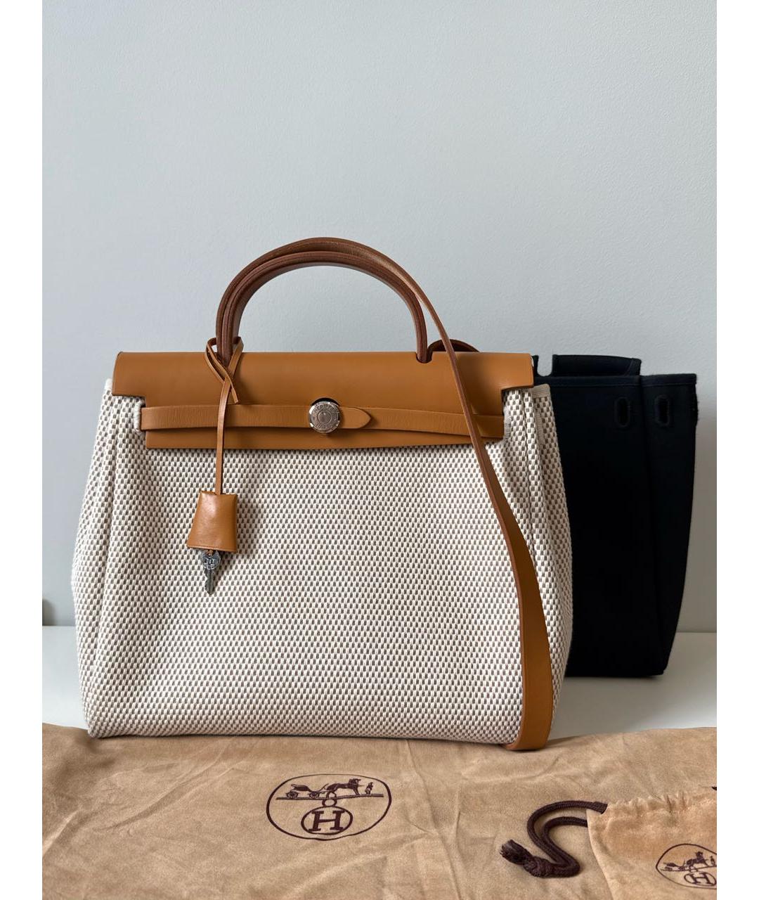 HERMES Коричневая кожаная сумка через плечо, фото 2