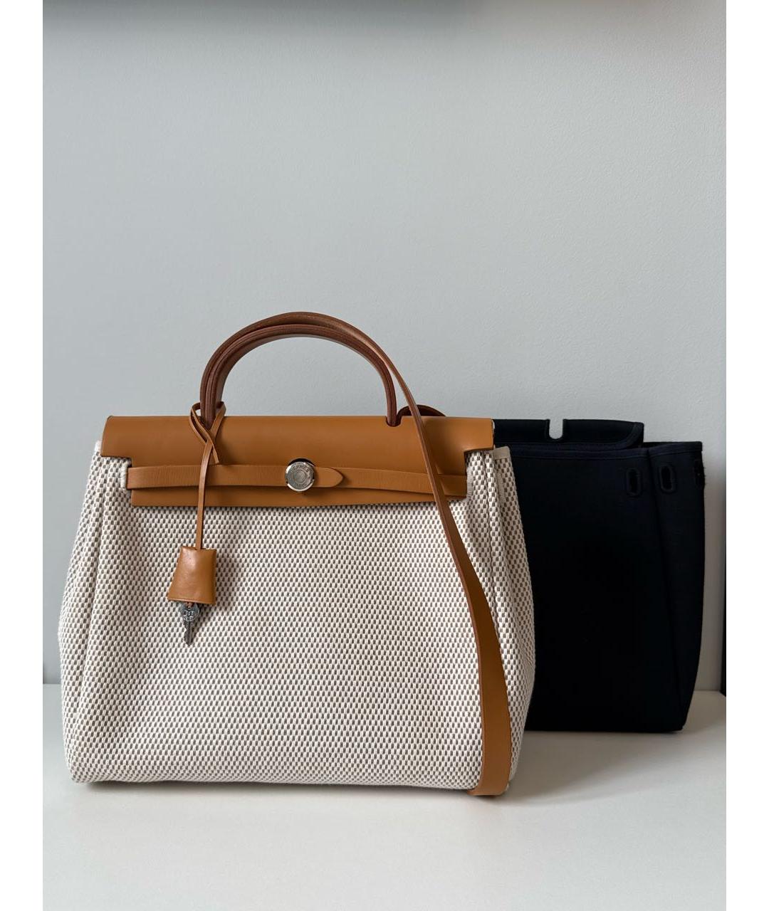 HERMES Коричневая кожаная сумка через плечо, фото 3