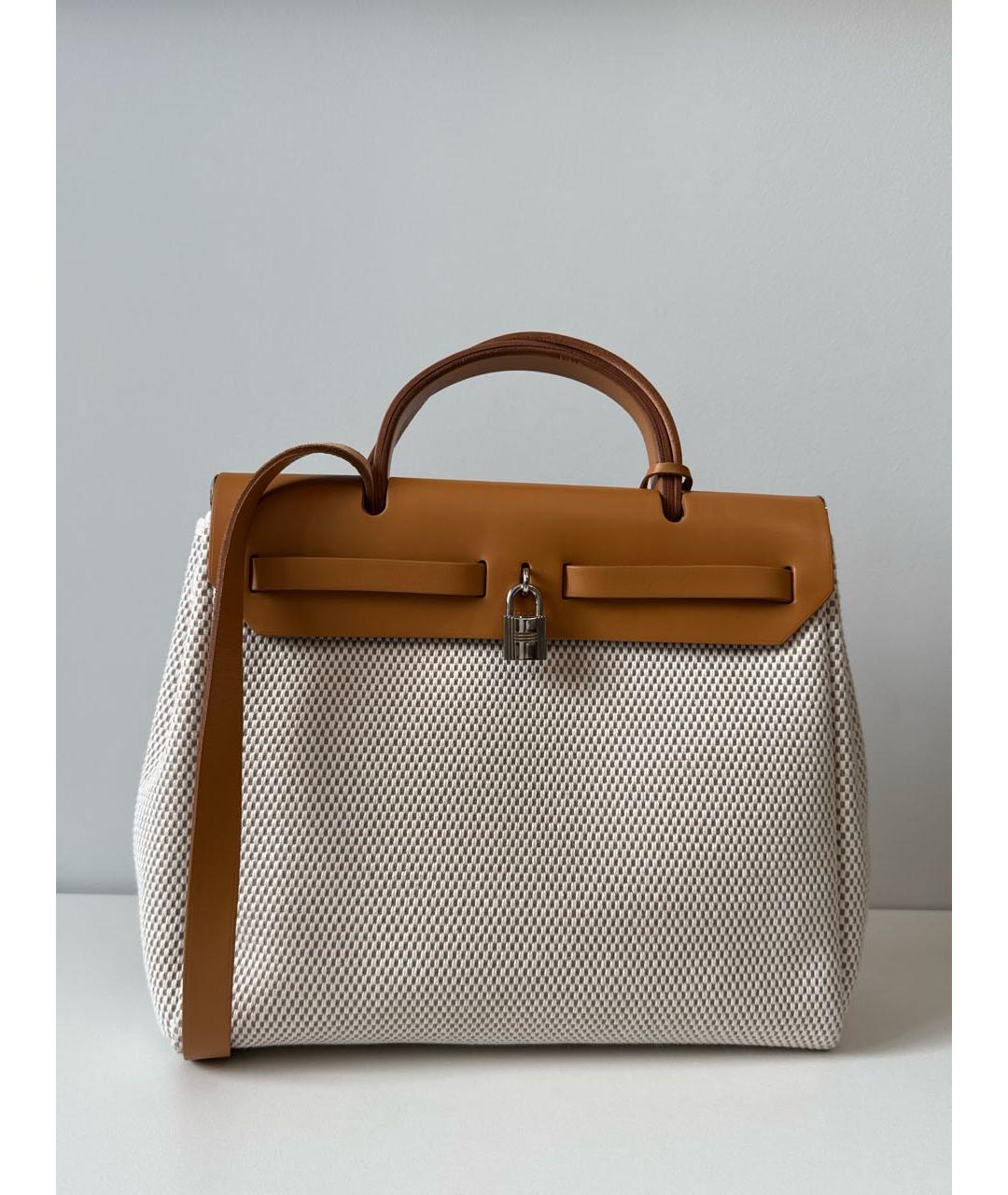 HERMES Коричневая кожаная сумка через плечо, фото 4