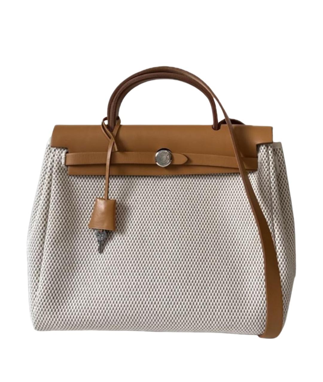 HERMES Коричневая кожаная сумка через плечо, фото 1