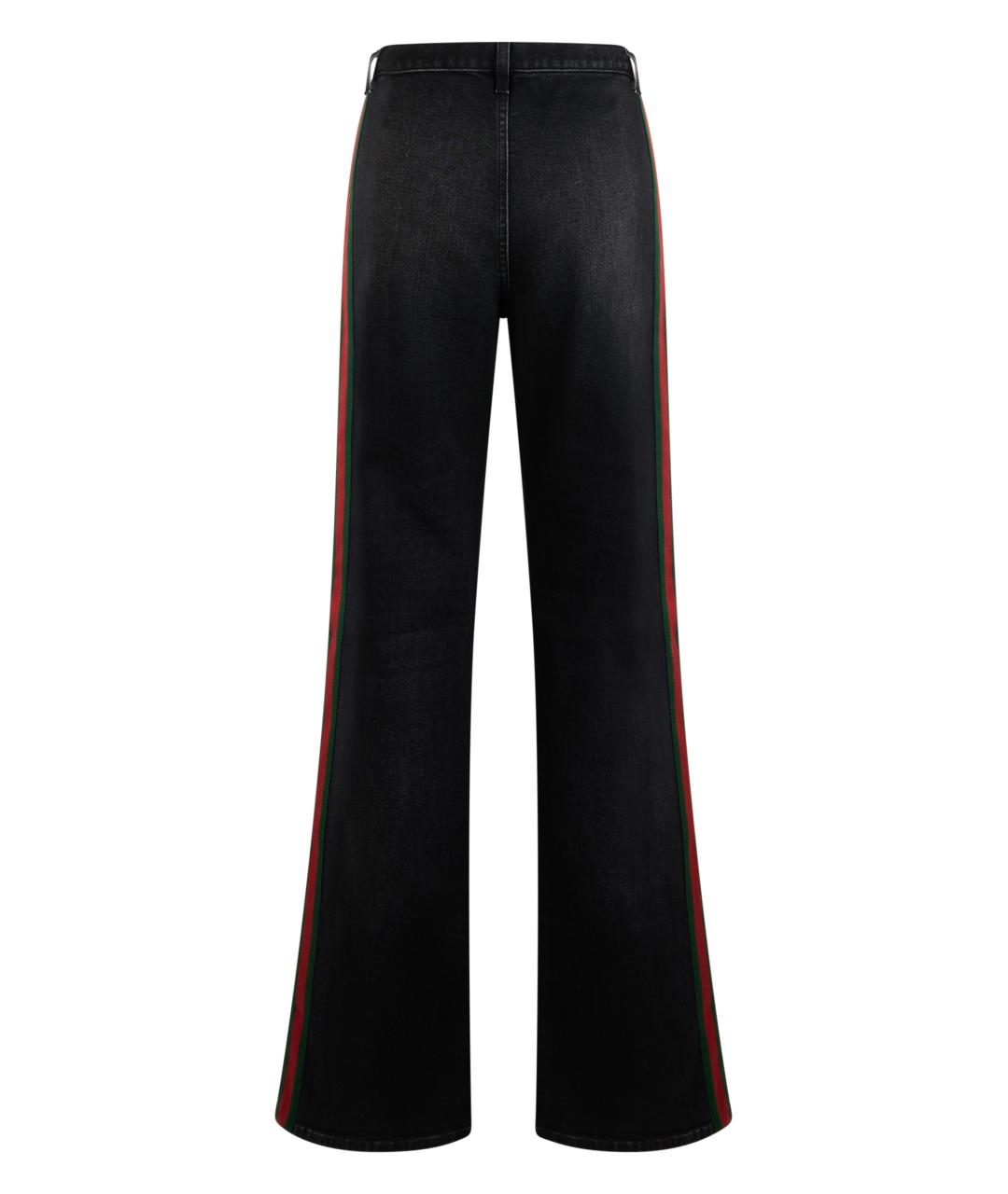 GUCCI Черные хлопковые джинсы клеш, фото 2