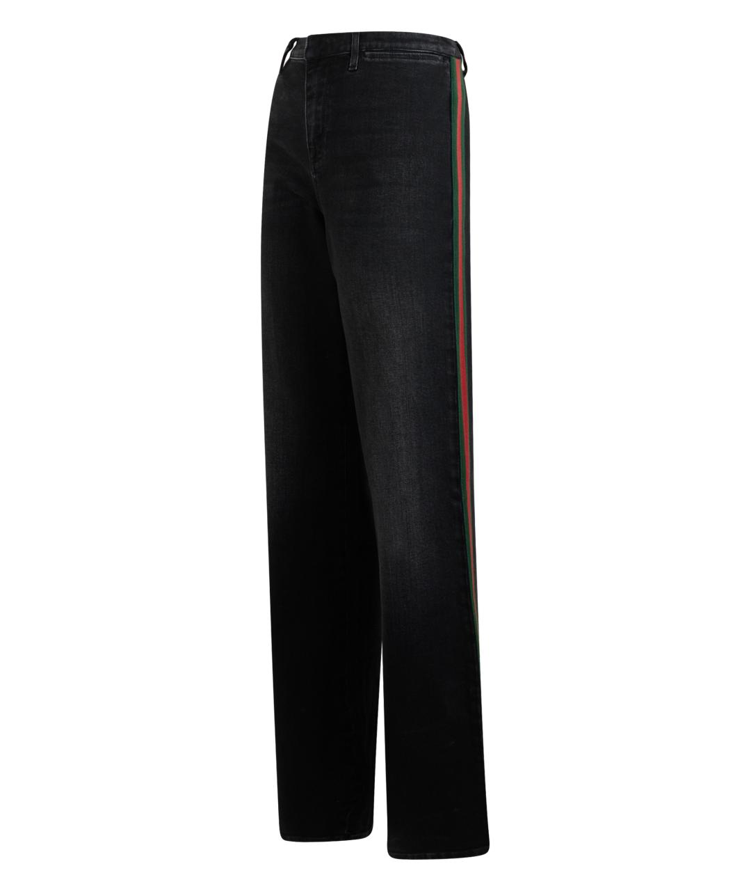 GUCCI Черные хлопковые джинсы клеш, фото 3