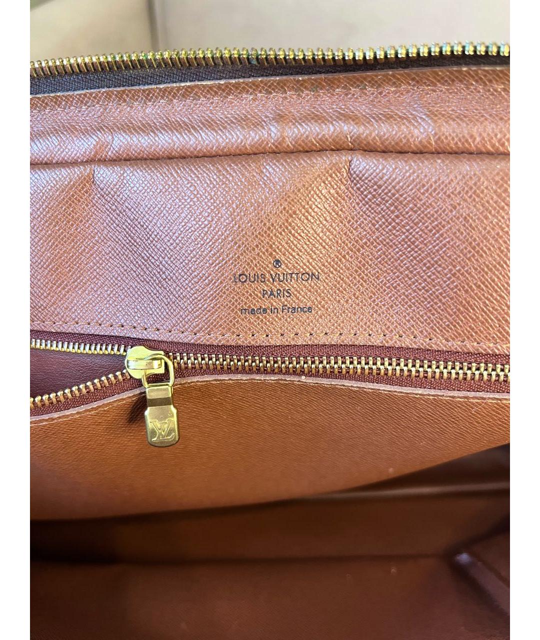 LOUIS VUITTON Коричневый портфель из канвы, фото 8