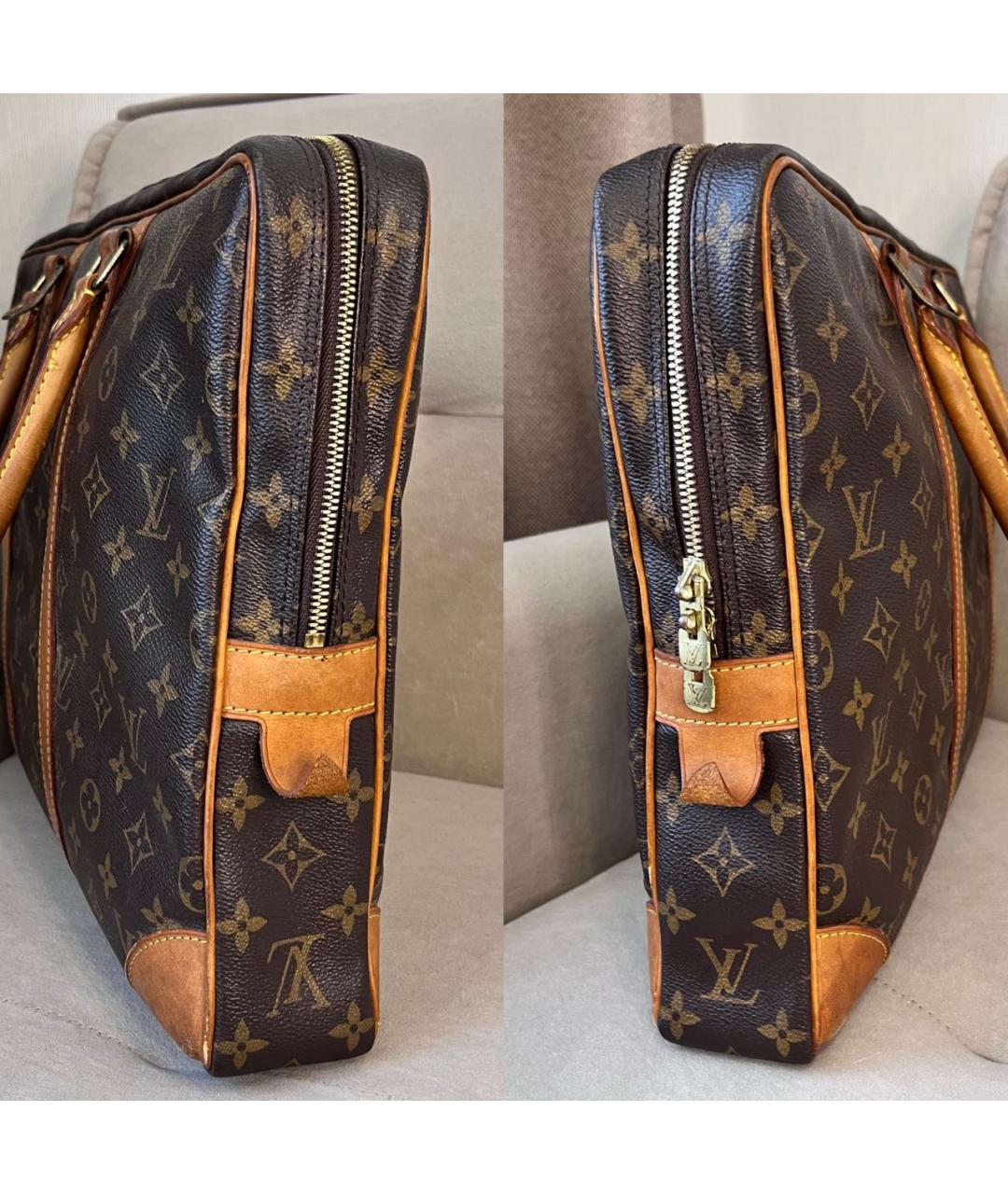 LOUIS VUITTON Коричневый портфель из канвы, фото 5