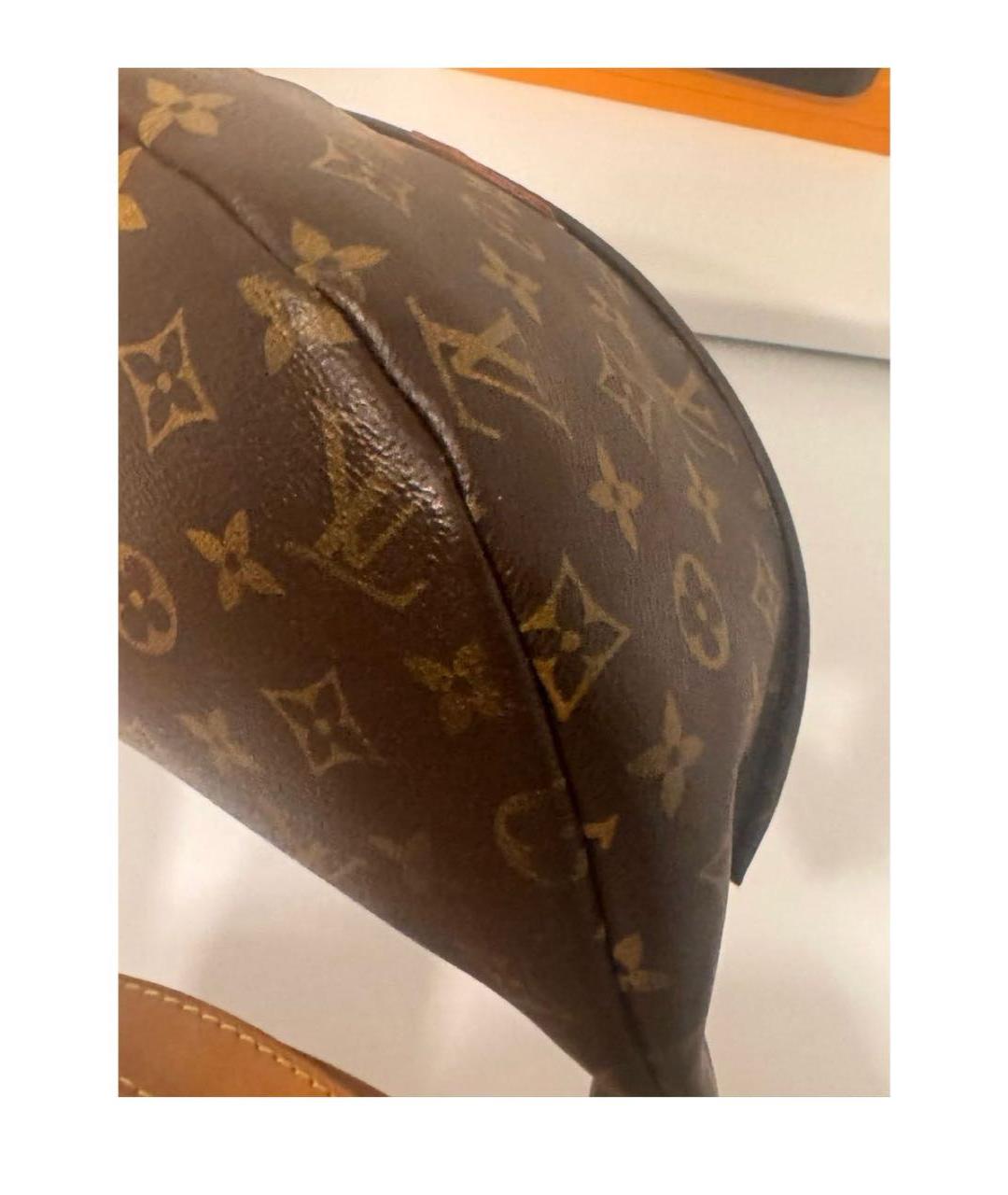 LOUIS VUITTON Коричневая канва поясная сумка, фото 8