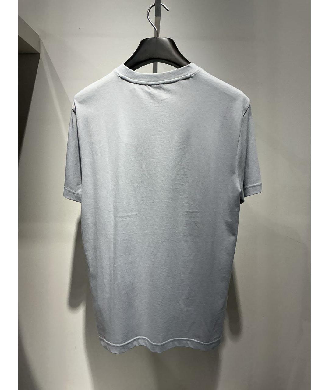 HUGO BOSS Голубая хлопковая футболка, фото 3