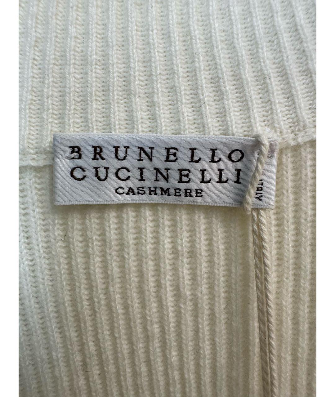 BRUNELLO CUCINELLI Бежевый кашемировый кардиган, фото 3