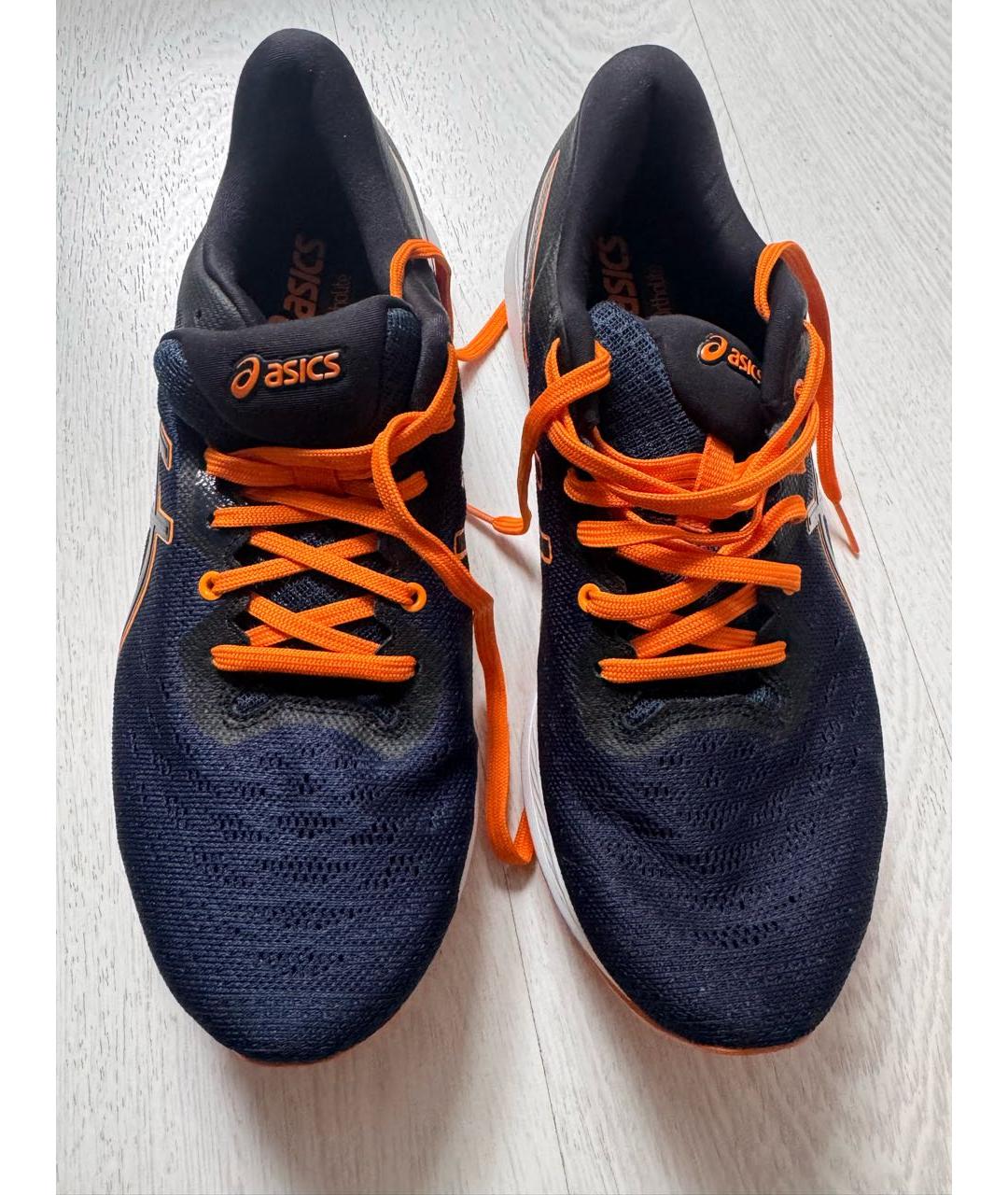 ASICS Темно-синие текстильные низкие кроссовки / кеды, фото 2