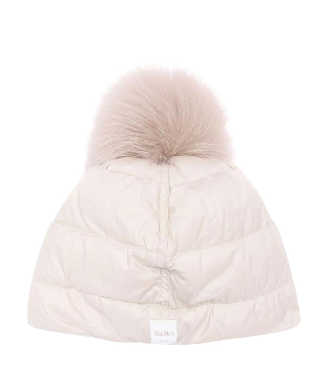 MAX MARA THE CUBE Бежевая синтетическая шапка, фото 1