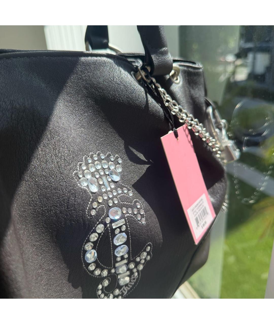 JUICY COUTURE Коричневая сумка с короткими ручками из искусственной кожи, фото 7