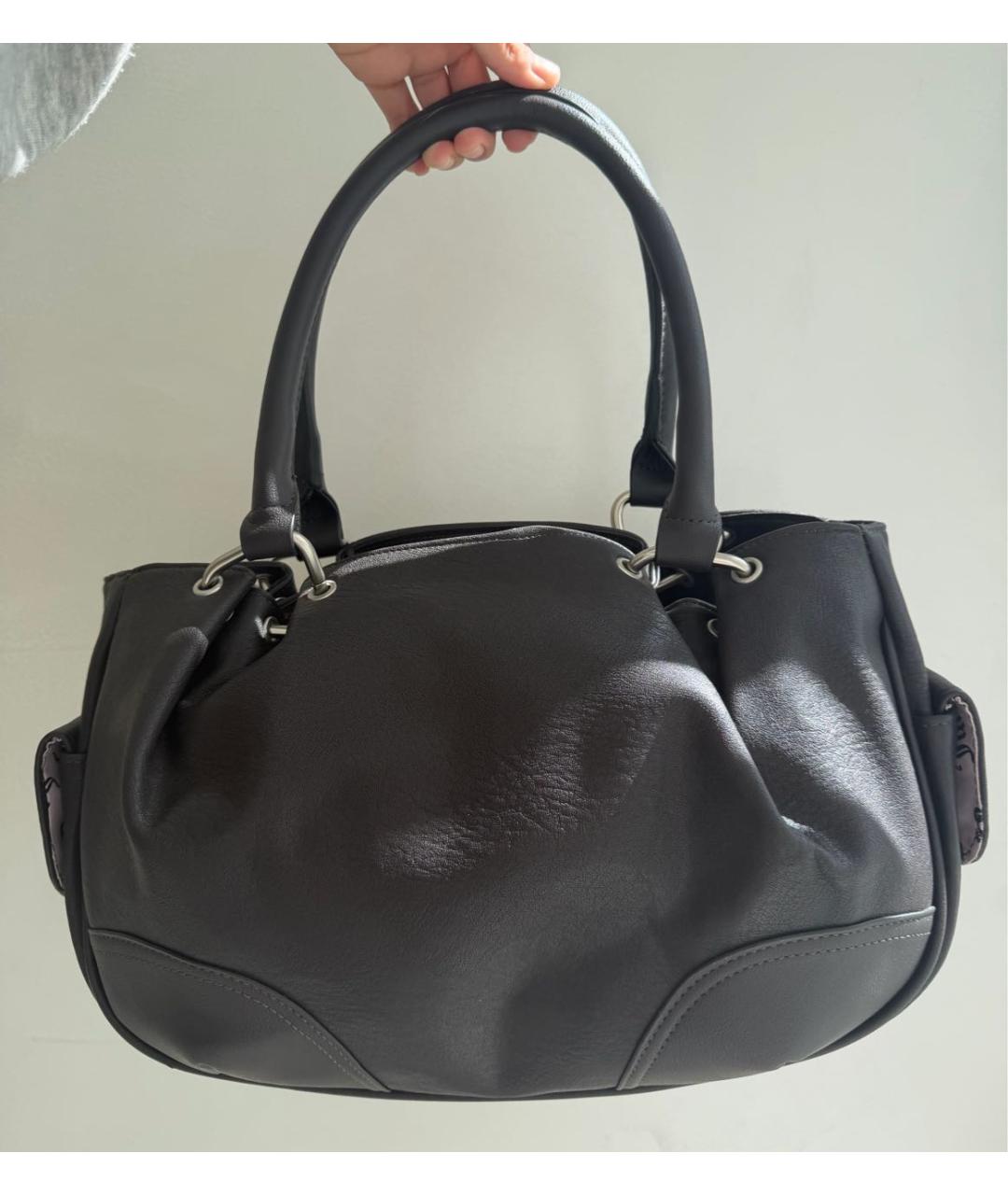 JUICY COUTURE Коричневая сумка с короткими ручками из искусственной кожи, фото 3
