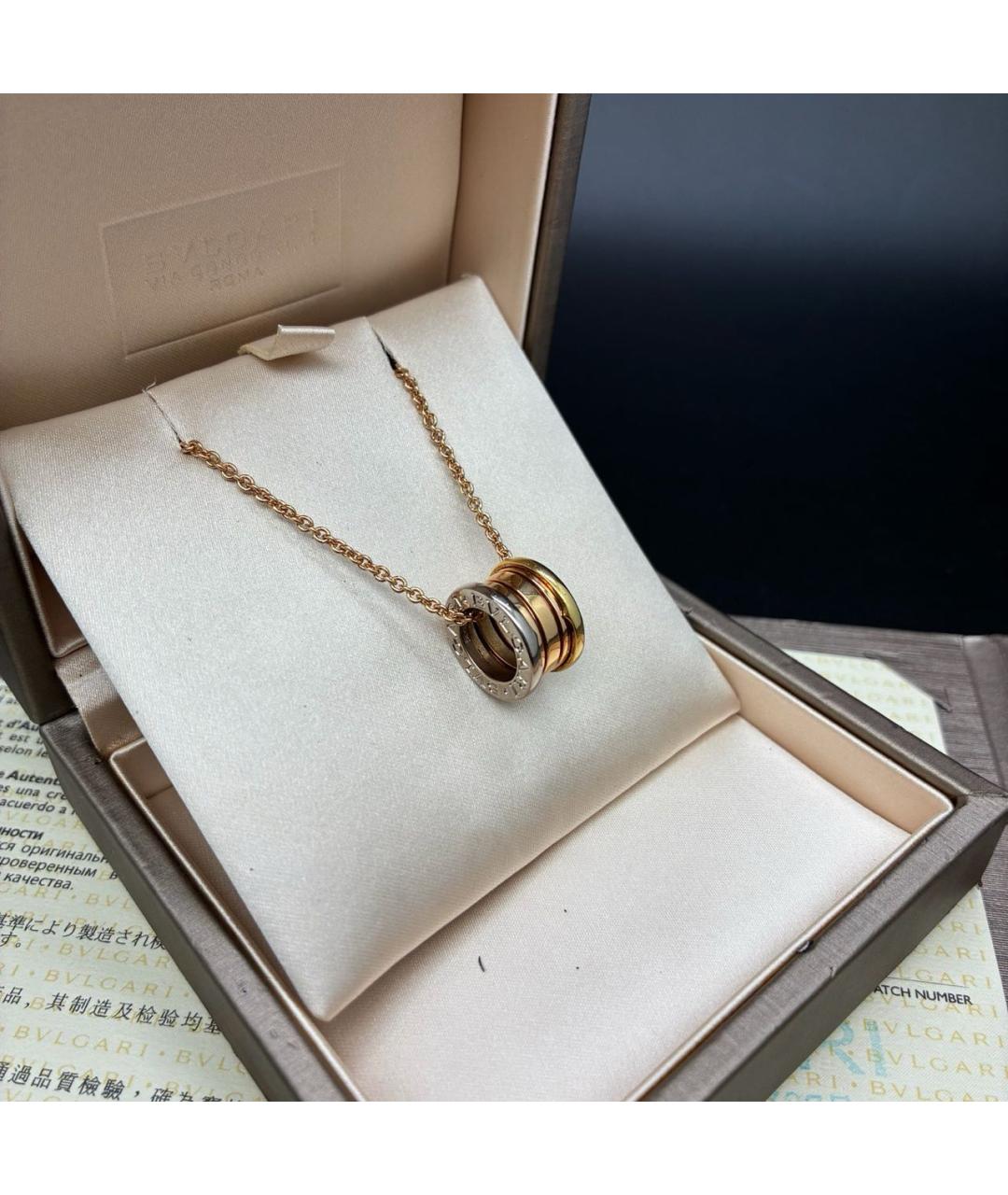 BVLGARI Золотое колье из розового золота, фото 5