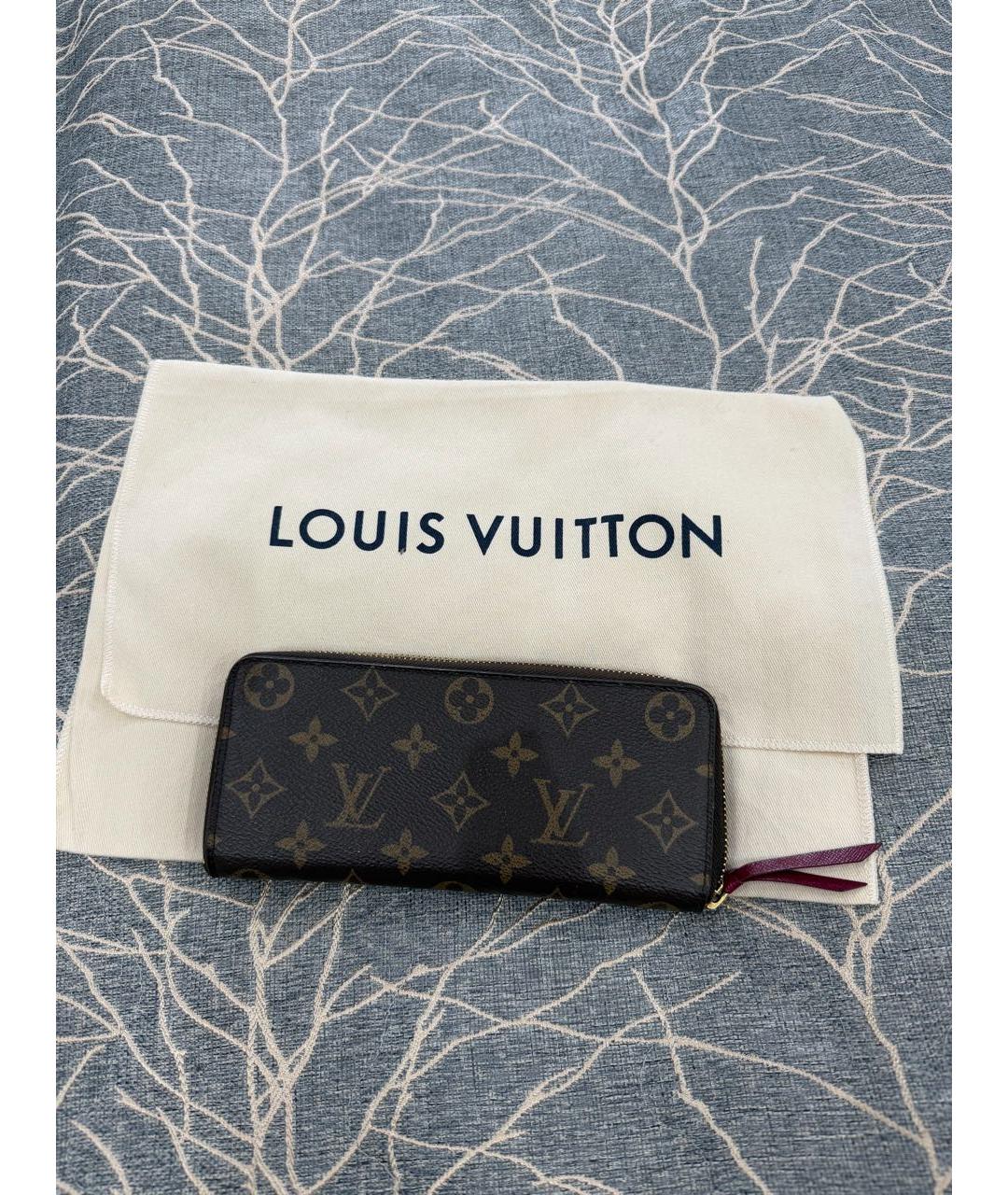 LOUIS VUITTON Коричневый кошелек, фото 4