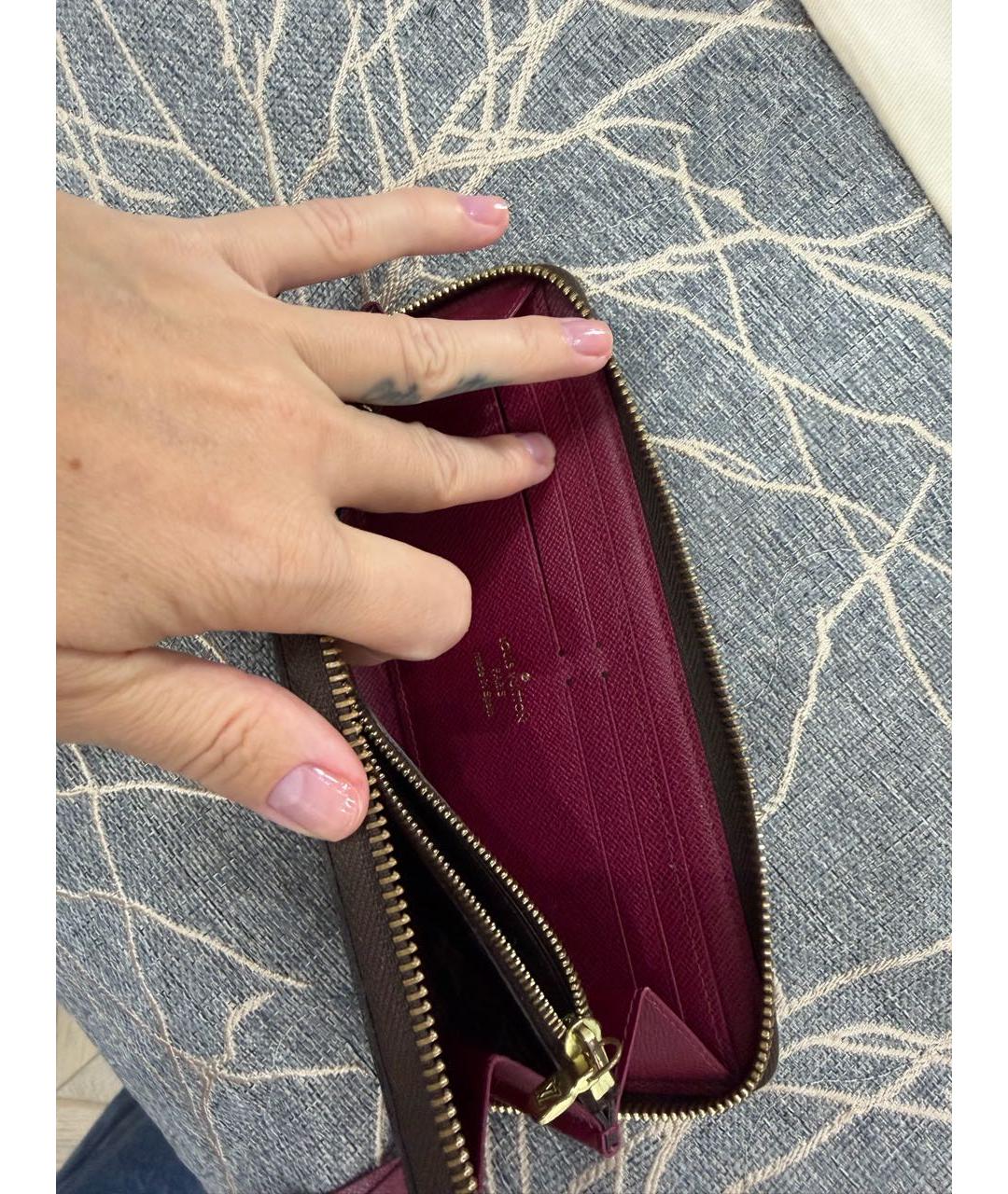 LOUIS VUITTON Коричневый кошелек, фото 3