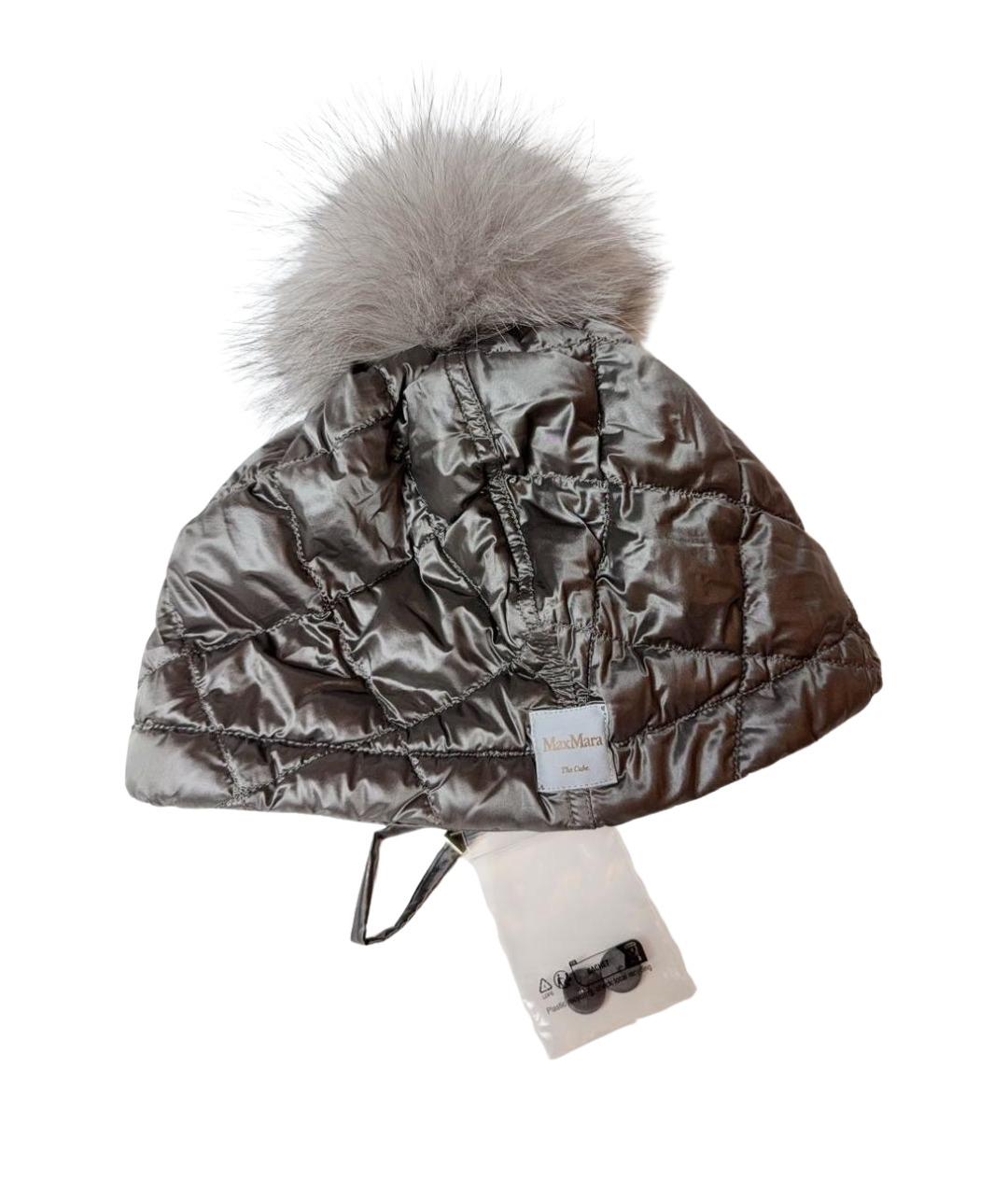 MAX MARA Серая шапка, фото 1