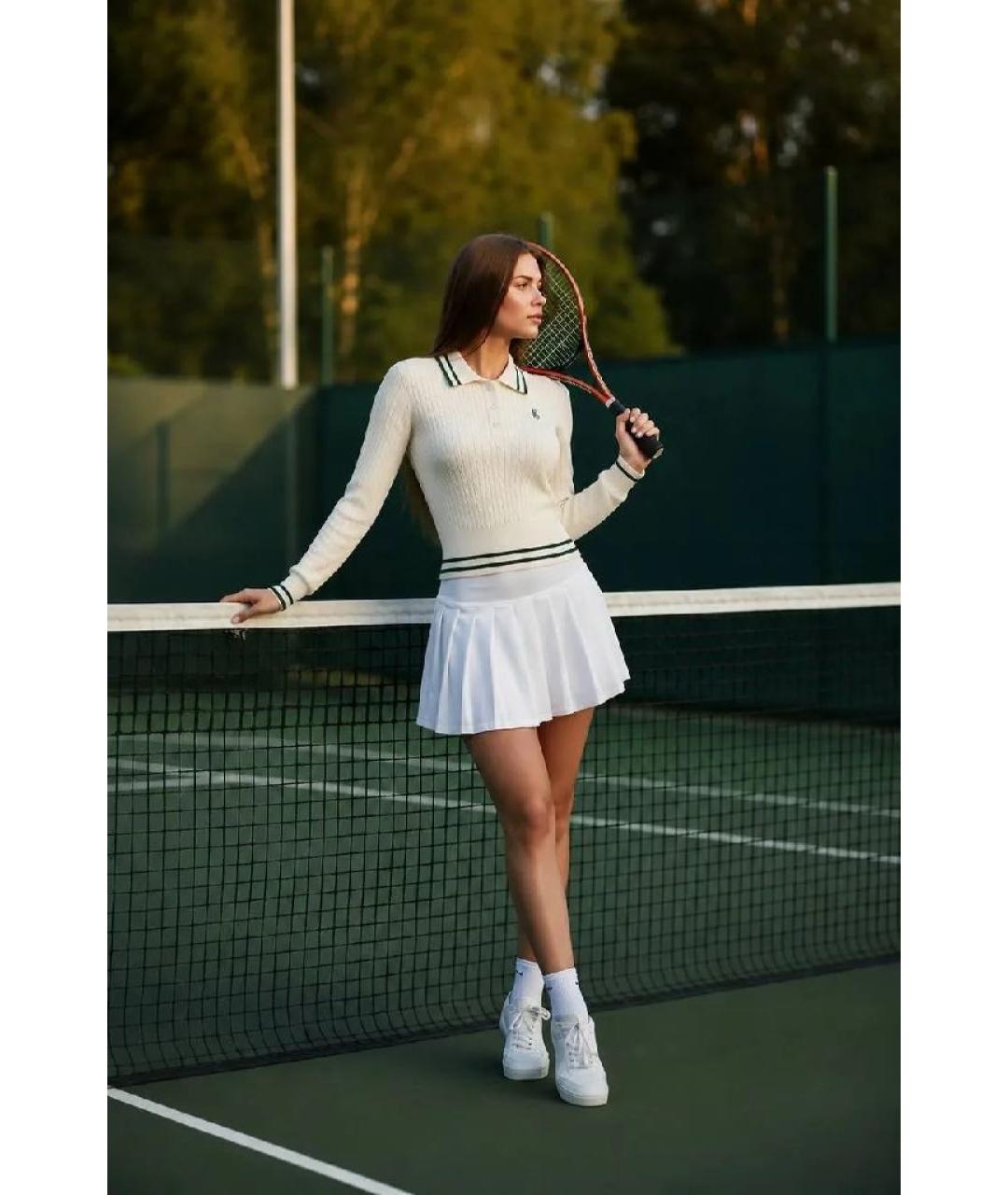 SPORTY AND RICH Белый вискозный джемпер / свитер, фото 5