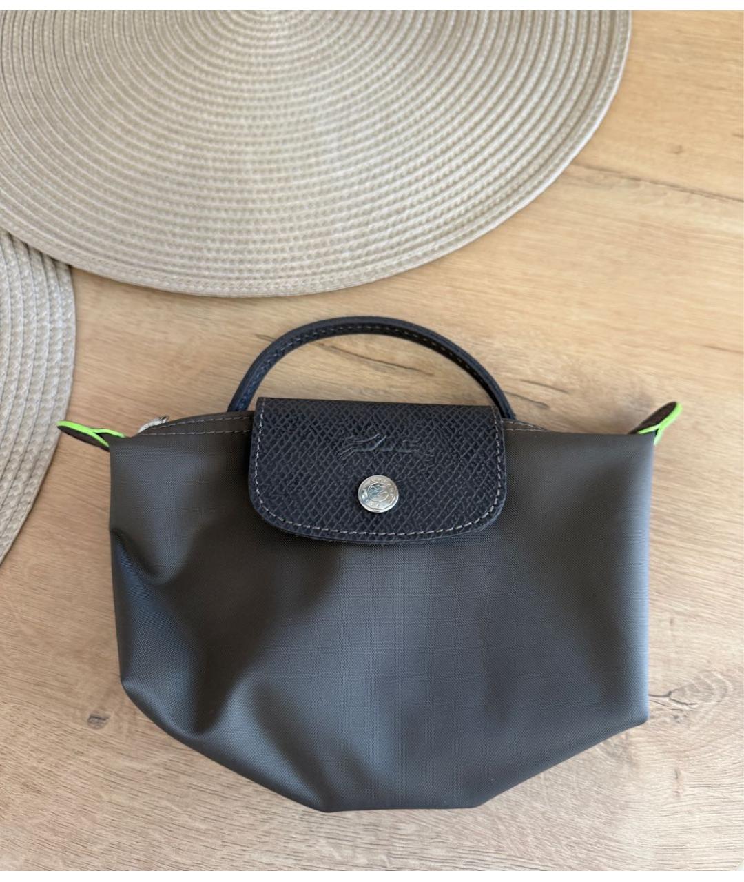LONGCHAMP Хаки нейлоновая сумка с короткими ручками, фото 8