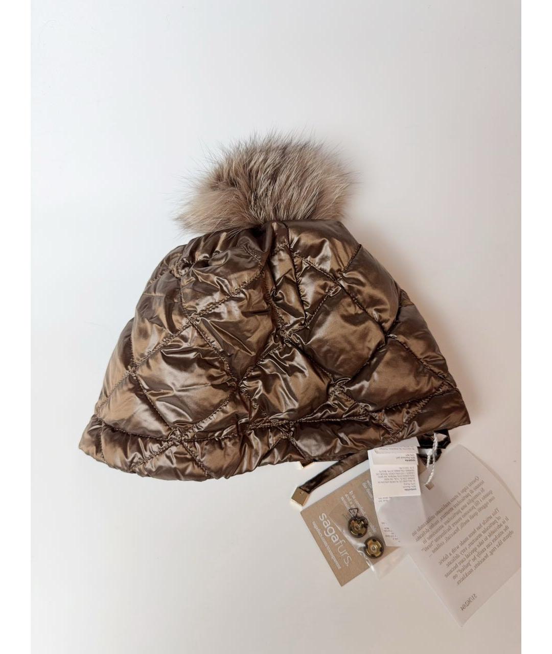 MAX MARA Коричневая шапка, фото 3