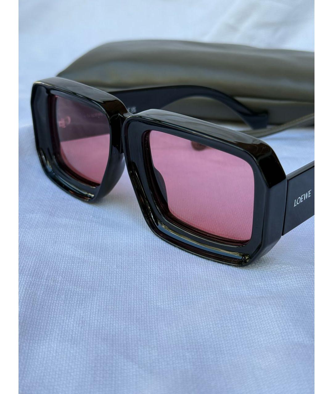 LOEWE Черные пластиковые солнцезащитные очки, фото 2