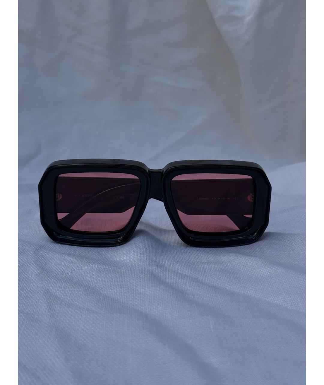 LOEWE Черные пластиковые солнцезащитные очки, фото 4
