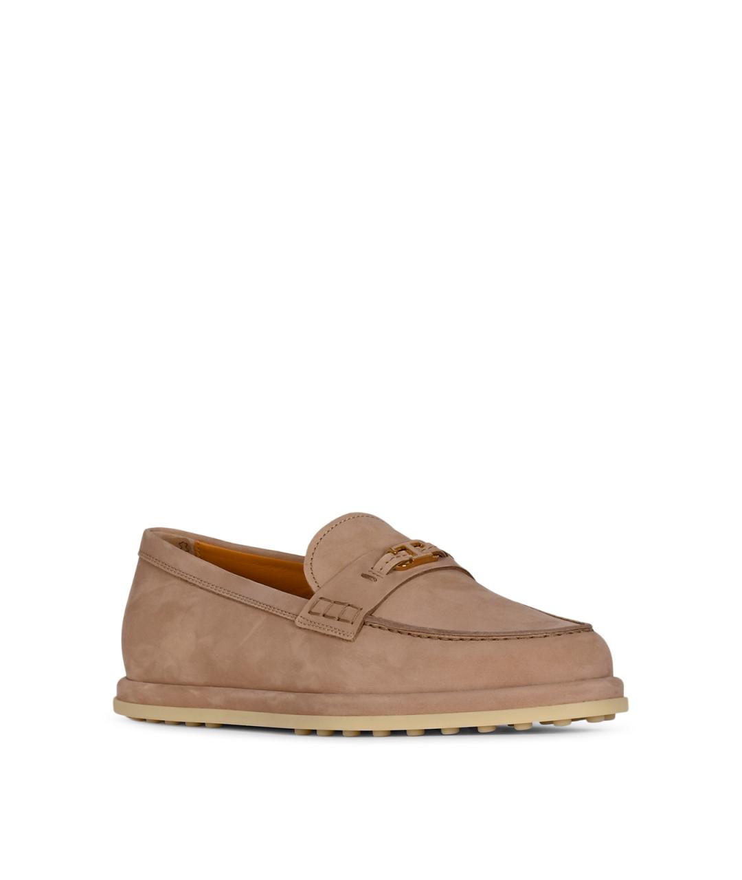 TOD'S Розовые кожаные лоферы, фото 4