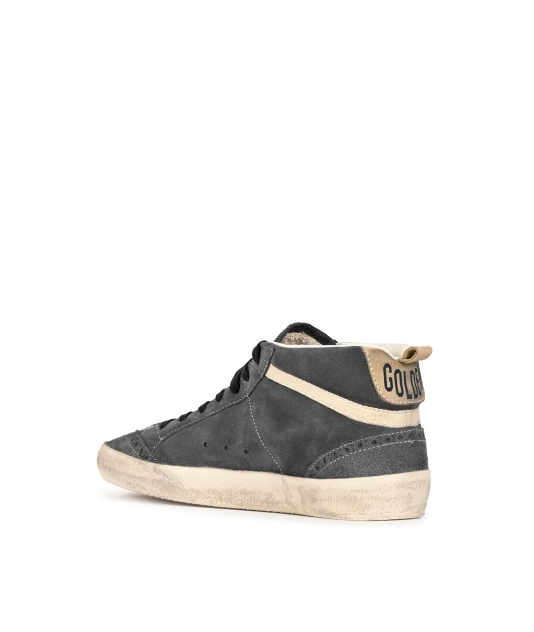 GOLDEN GOOSE Синие кожаные кеды, фото 5
