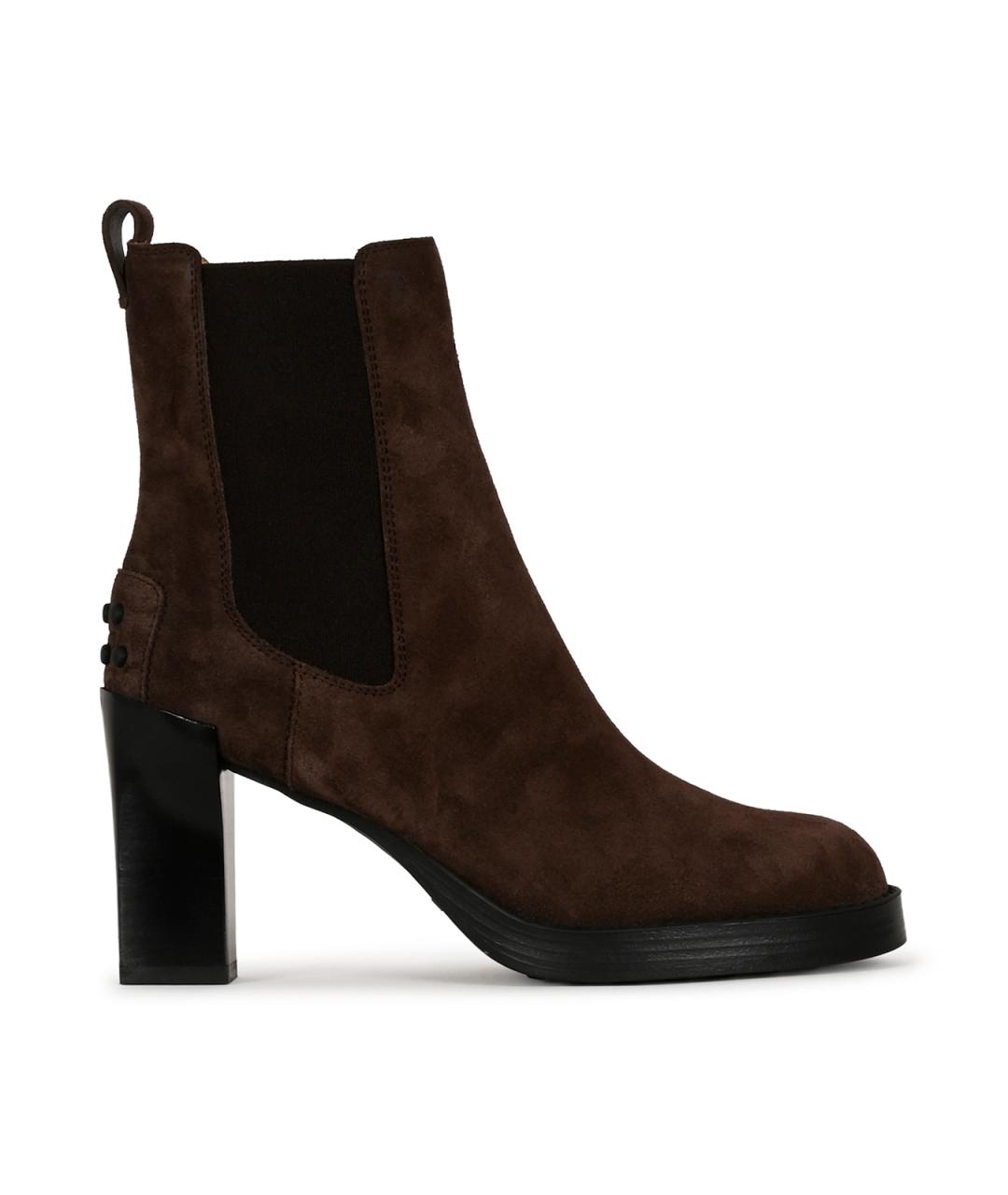 TOD'S Коричневые замшевые ботильоны, фото 2