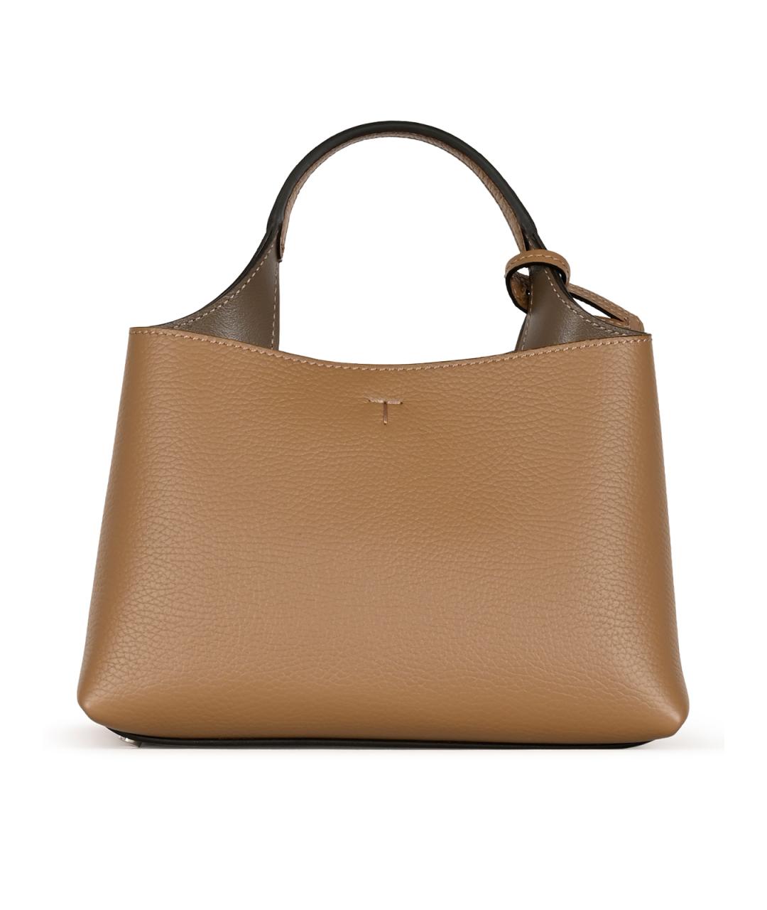 TOD'S Коричневая кожаная сумка тоут, фото 3