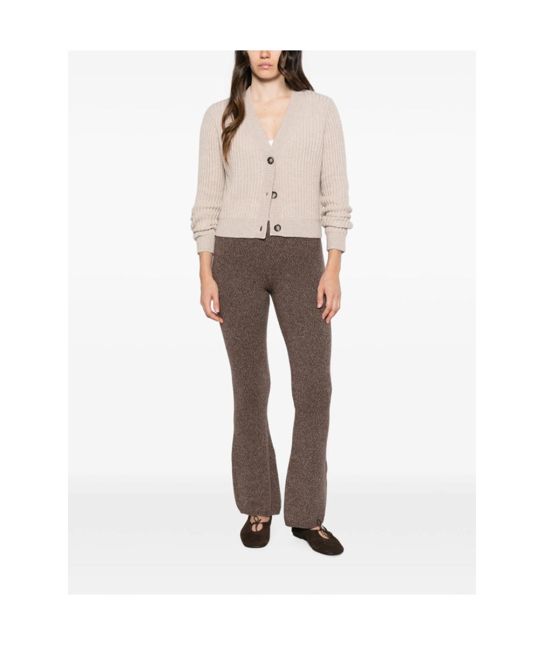 ALLUDE Бежевый шерстяной кардиган, фото 2