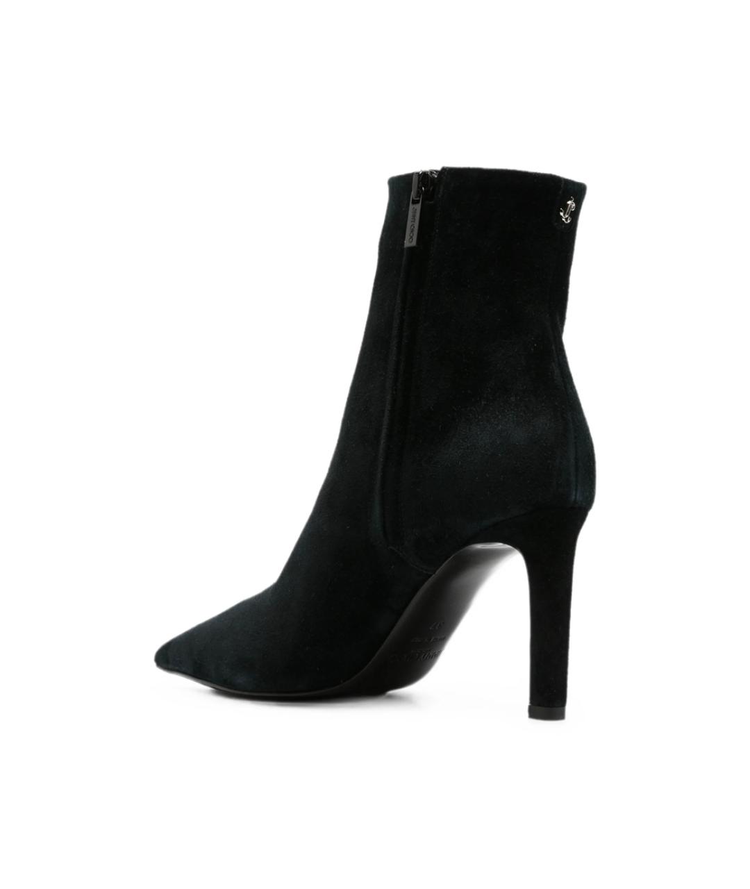 JIMMY CHOO Черные замшевые ботильоны, фото 2