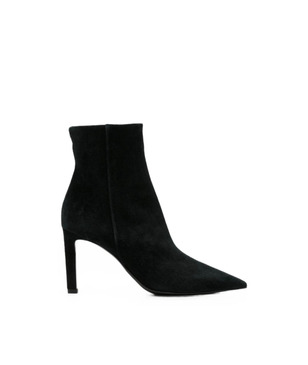 JIMMY CHOO Черные замшевые ботильоны, фото 1