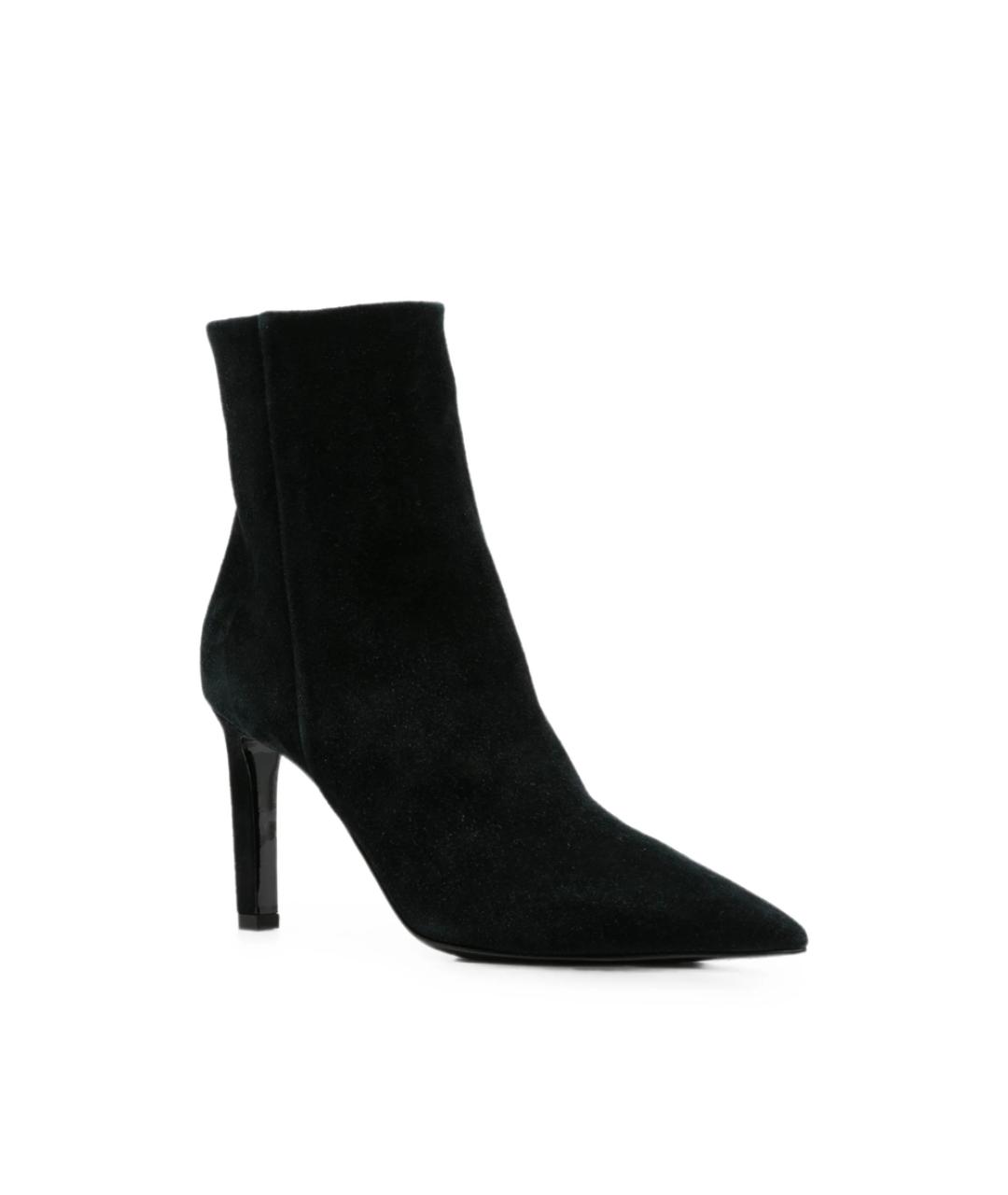JIMMY CHOO Черные замшевые ботильоны, фото 4