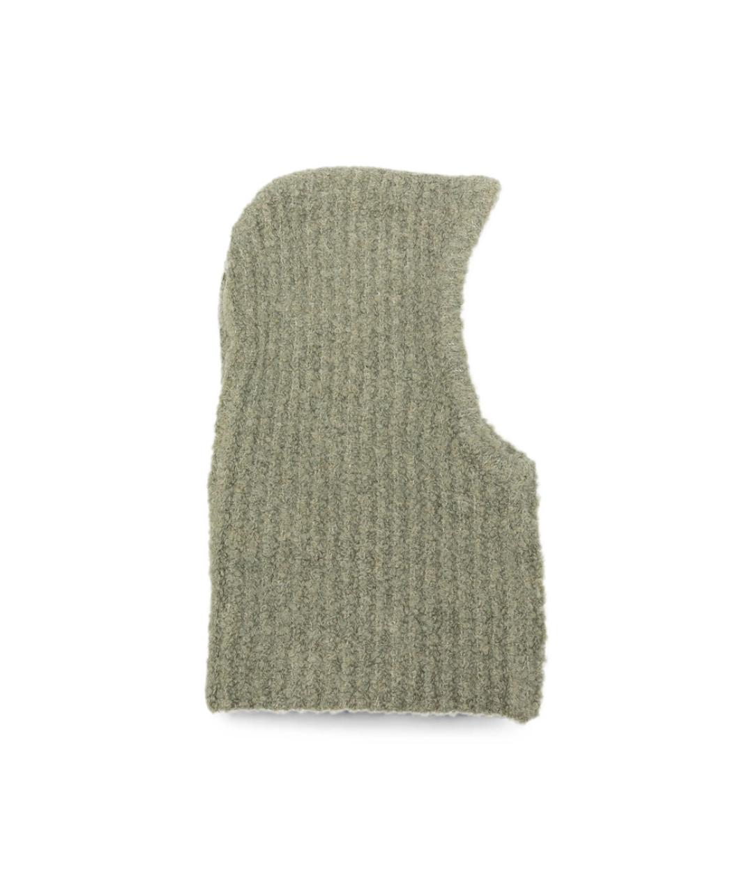 MM6 MAISON MARGIELA Зеленая шерстяная шапка, фото 2