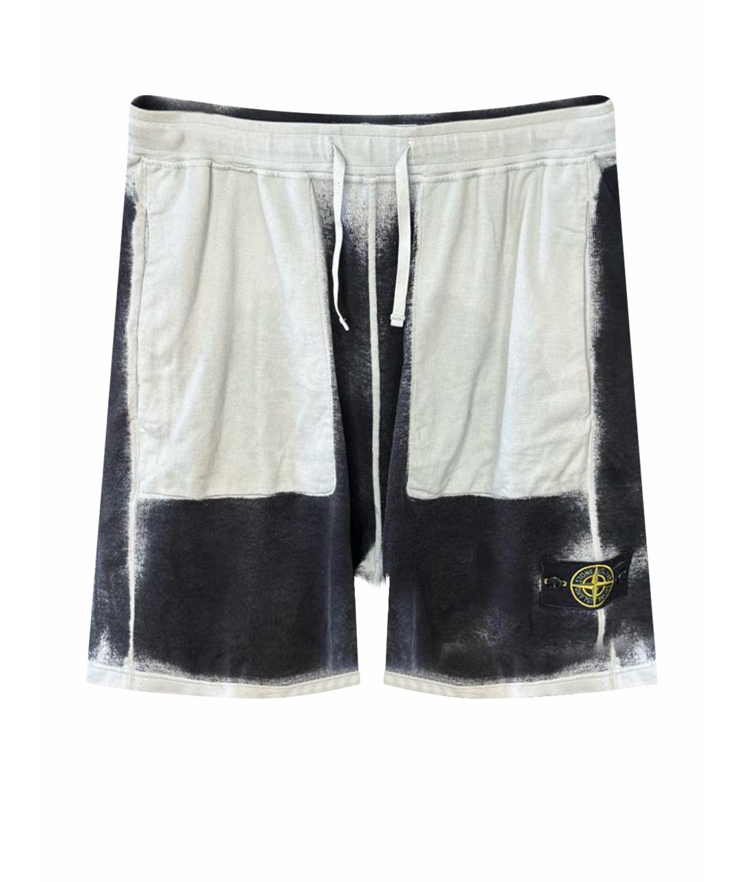 STONE ISLAND Белые хлопковые шорты, фото 1