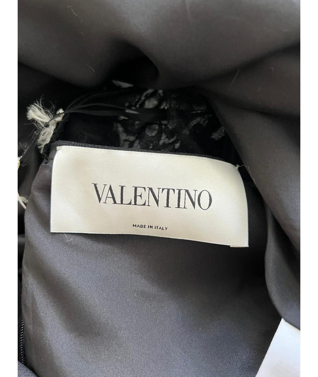 VALENTINO Черное шерстяное коктейльное платье, фото 6