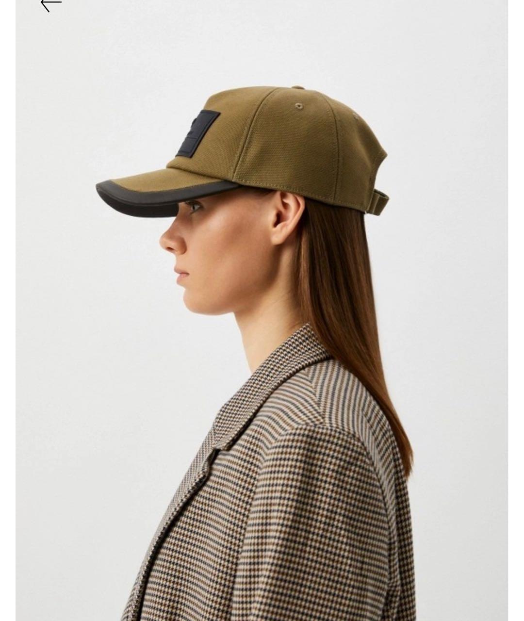 WEEKEND MAX MARA Хаки хлопковая кепка, фото 8