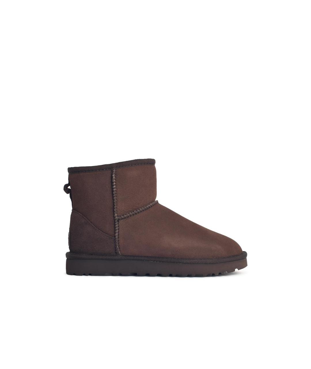 UGG Коричневые кожаные полусапоги, фото 4