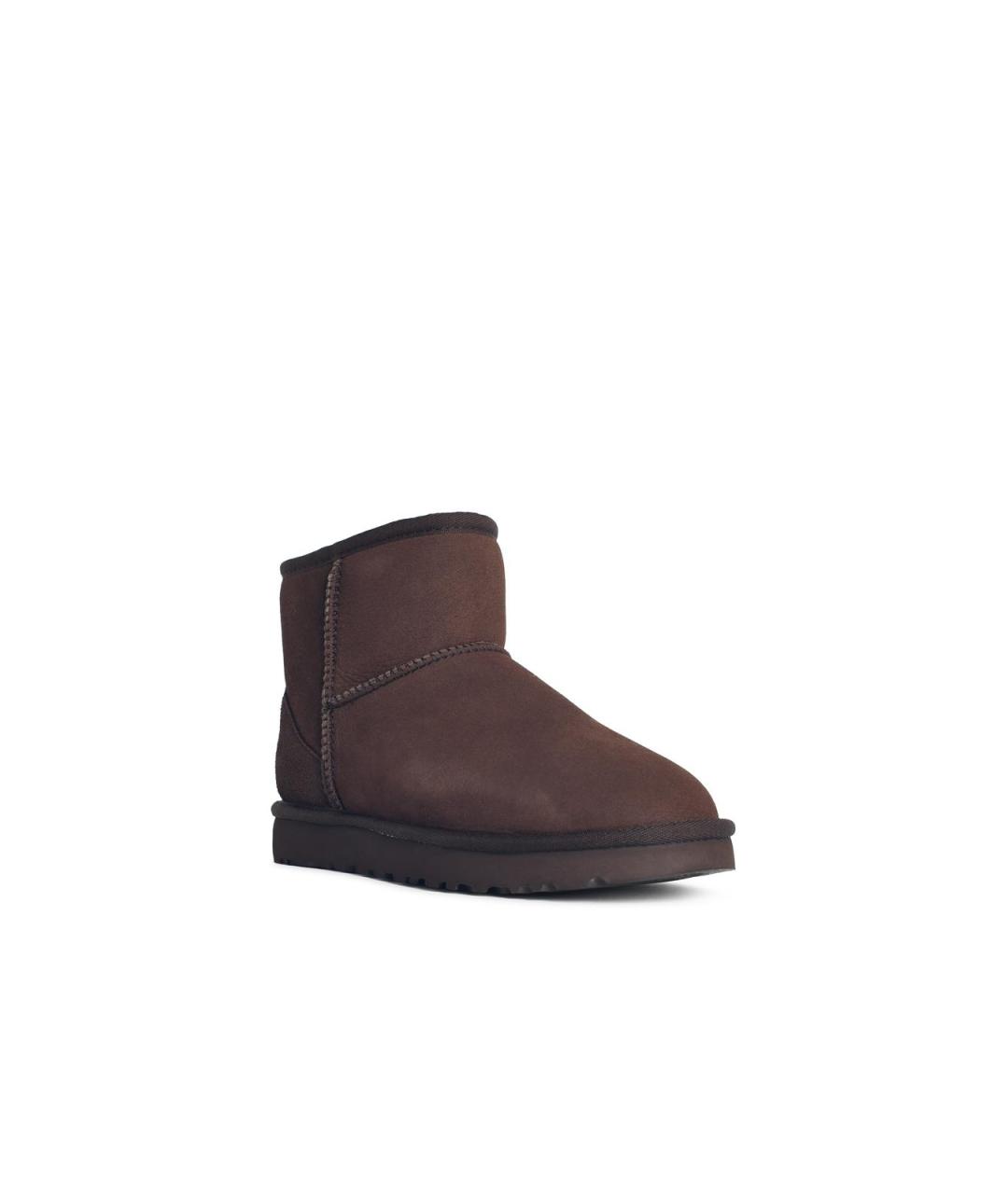 UGG Коричневые кожаные полусапоги, фото 2