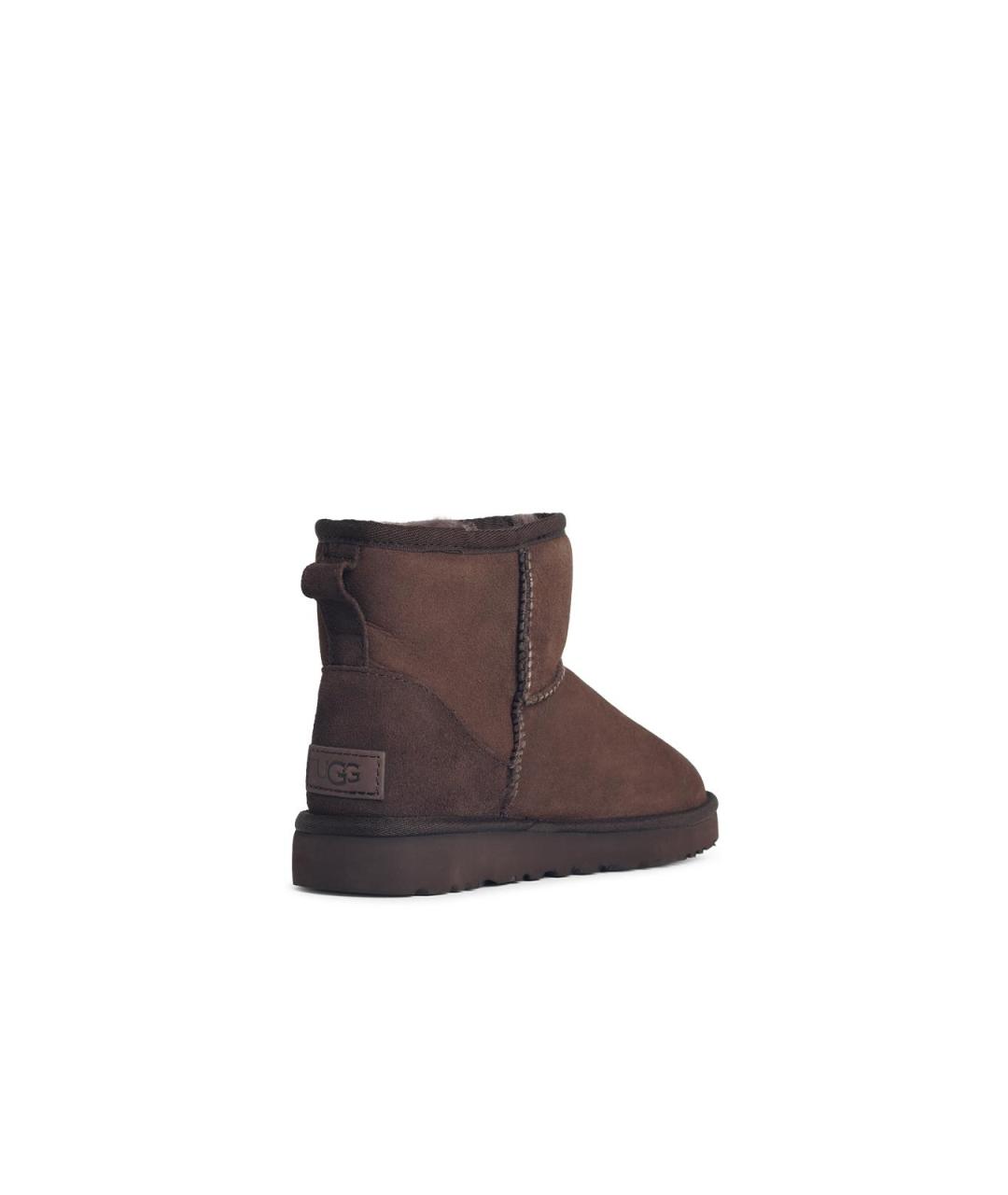 UGG Коричневые кожаные полусапоги, фото 3