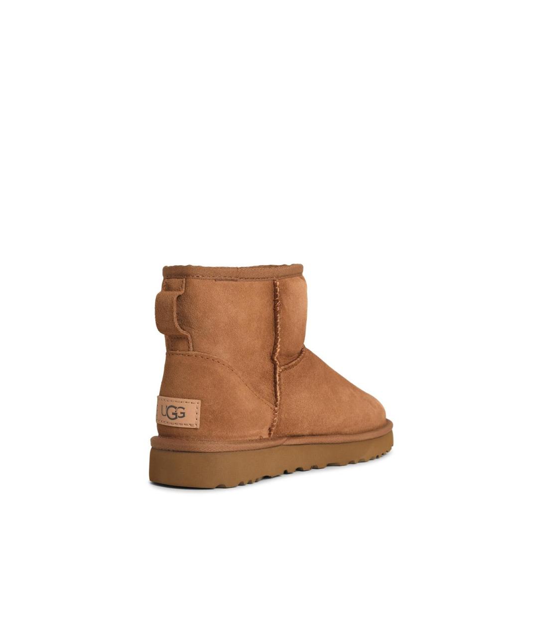 UGG Коричневые замшевые полусапоги, фото 3