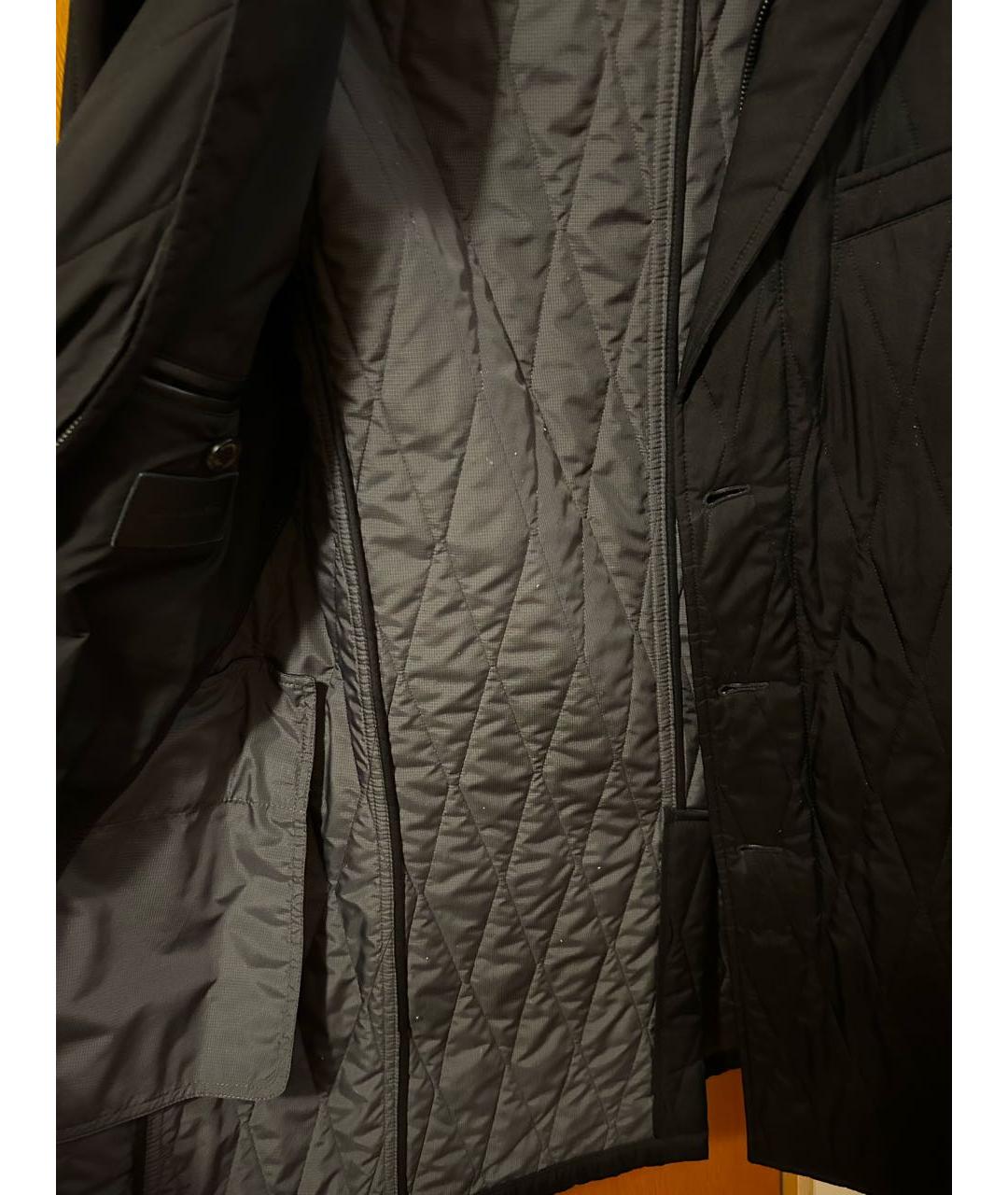 ERMENEGILDO ZEGNA XXX Черная полиэстеровая куртка, фото 7