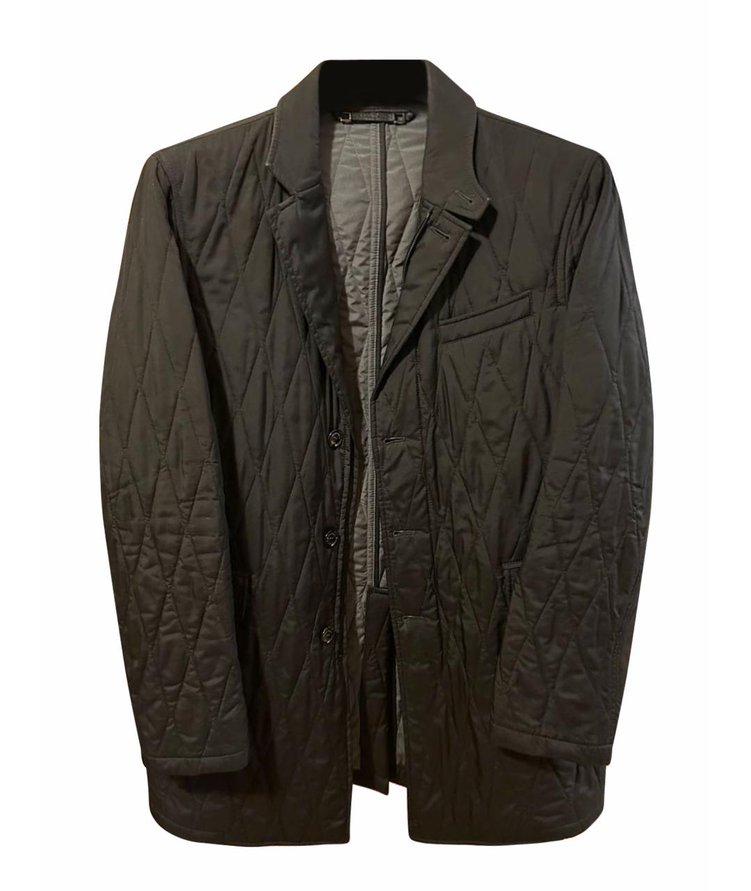 ERMENEGILDO ZEGNA XXX Черная полиэстеровая куртка, фото 1