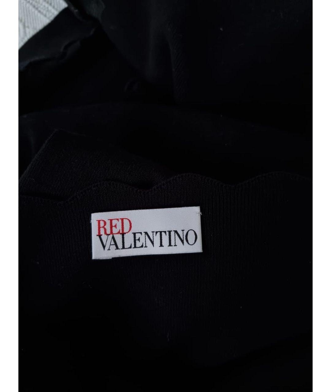 VALENTINO Черное вискозное коктейльное платье, фото 6